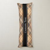 Coussins Longs Tartan beige et Brown (Dos (Vertical))