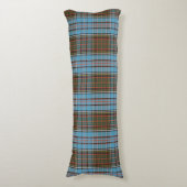 Coussins Longs Tartan Brown Turquoise Clan Anderson (Devant (Vertical))