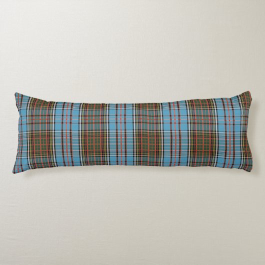 Coussins Longs Tartan Brown Turquoise Clan Anderson (Devant)