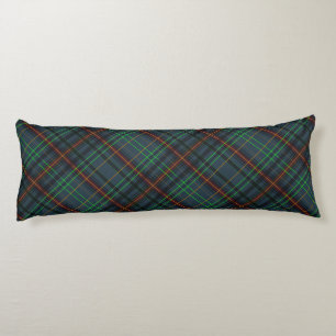 Coussins Longs Tartan en bleu, orange, vert...
