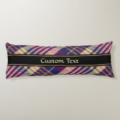 Coussins Longs Tartan mauve, or et bleu (Dos)