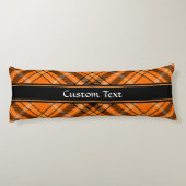 Coussins Longs Tartan orange d'Halloween (Dos)