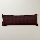 Coussins Longs Tartan Plaid Motif Écossais Rouge Et Noir (Dos)