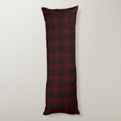 Coussins Longs Tartan Plaid Motif Écossais Rouge Et Noir (Dos (Vertical))