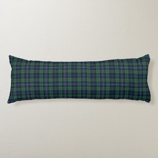 Coussins Longs Tartan Rustique Plaid Clan Robertson Vert Violet (Devant)