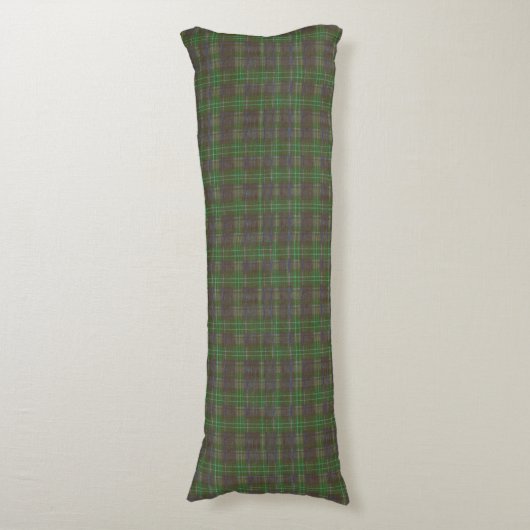 Coussins Longs Tartan Vert de Cabane (Devant (Vertical))