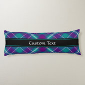 Coussins Longs Tartan vert de mer, violet et bleu (Dos)