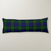 Coussins Longs Tartan vert et marine (Dos)