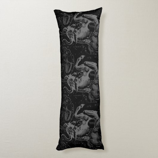 Coussins Longs Taurus Constellation Map Hevelius 1690 (Dos (Vertical))