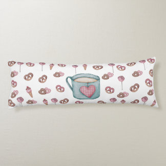 Coussins Longs Tea & Snack Temps Corps Oreiller