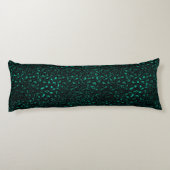 Coussins Longs Teal et Gold Série Léopard Design 4 (Dos)