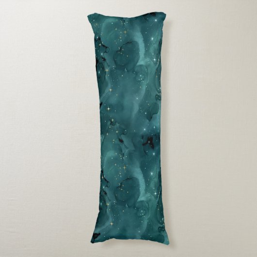 Coussins Longs Teal Galaxy Series Design 2 (Devant (Vertical))