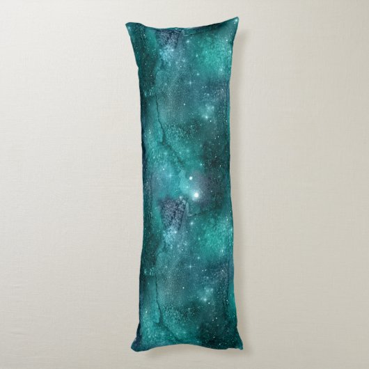 Coussins Longs Teal Galaxy Series Design 8 (Dos (Vertical))