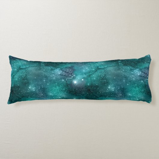 Coussins Longs Teal Galaxy Series Design 8 (Devant)
