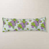 Coussins Longs Teintes succulentes de la mer Vert & Lavande (Dos)