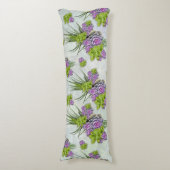 Coussins Longs Teintes succulentes de la mer Vert & Lavande (Devant (Vertical))