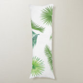 Coussins Longs Tendance de l'aquarelle Feuille de palmiers tropic (Devant (Vertical))
