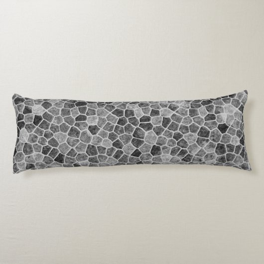 Coussins Longs Terrazzo Motif Pavé Gris Ultime Patchwork (Dos)
