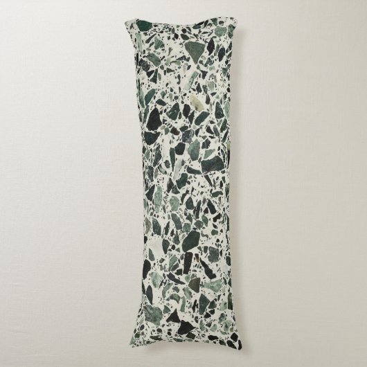 Coussins Longs Terrazzo Vert Moderne (Devant (Vertical))