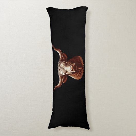 Coussins Longs Texas Longhorn (Devant (Vertical))