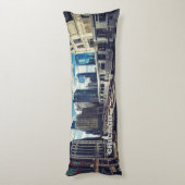 Coussins Longs Texte personnalisé Chicago USA (Dos (Vertical))