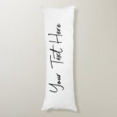 Coussins Longs Texte personnalisé manuscrit moderne minimal (Devant (Vertical))