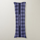 Coussins Longs Texte personnalisé / Motif Tartan (Devant (Vertical))