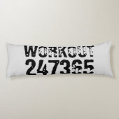 Coussins Longs Texte usé et rayé Workout 247365 noir (Dos)