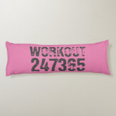 Coussins Longs Texte usé et rayé Workout 247365 rose (Dos)