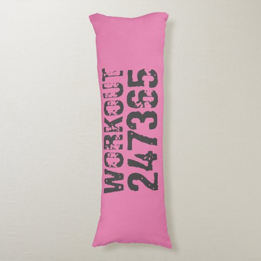 Coussins Longs Texte usé et rayé Workout 247365 rose (Devant (Vertical))