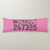 Coussins Longs Texte usé et rayé Workout 247365 rose (Devant)