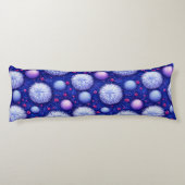 Coussins Longs Texture Abstrait avec Orbes Brillantes et Flou (Dos)