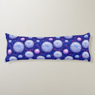 Coussins Longs Texture Abstrait avec Orbes Brillantes et Flou