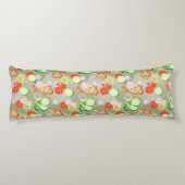 Coussins Longs Texture avec des tranches de légumes (Dos)