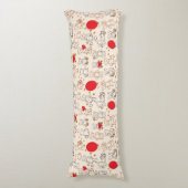 Coussins Longs Texture avec le nounours (Devant (Vertical))