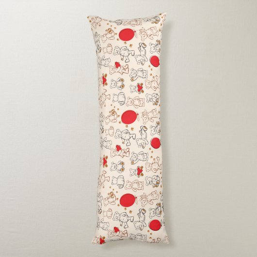 Coussins Longs Texture avec le nounours (Dos (Vertical))