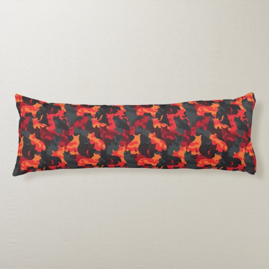 Coussins Longs Texture de camouflage de chat DIY décoration côtiè (Devant)