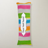 Coussins Longs Texture de rayures d'aquarelles (Devant (Vertical))