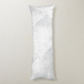 Coussins Longs Texture d'encre géométrique minimale blanche/grise (Dos (Vertical))