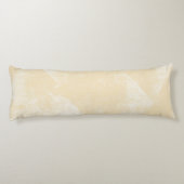 Coussins Longs Texture d'encre géométrique minimale jaune pâle (Dos)