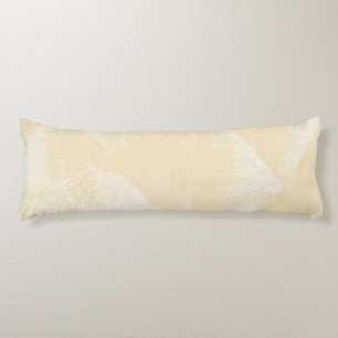 Coussins Longs Texture d'encre géométrique minimale jaune pâle