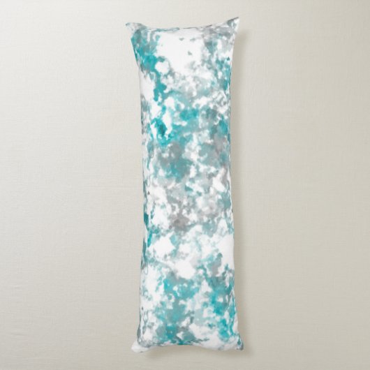 Coussins Longs texture gris turquoise et marbre blanc (Dos (Vertical))