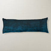 Coussins Longs Texture Ombrée Grunge Noir et Sarcelle (Dos)