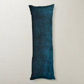 Coussins Longs Texture Ombrée Grunge Noir et Sarcelle (Dos (Vertical))