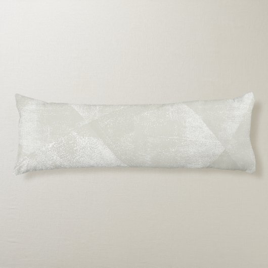 Coussins Longs Textures d'encre géométrique minimes en gris beige (Devant)