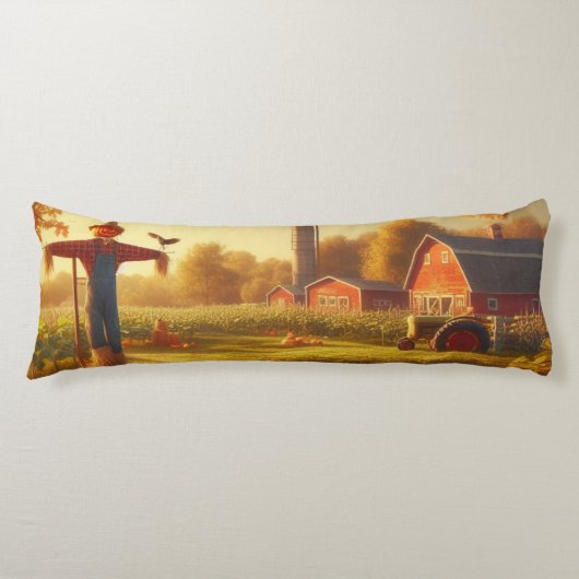 Coussins Longs Thanksgiving/Automne/Automne/Automne sur la ferme (Devant)