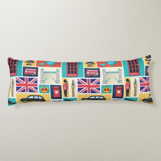 Coussins Longs Thème Londres (Dos)