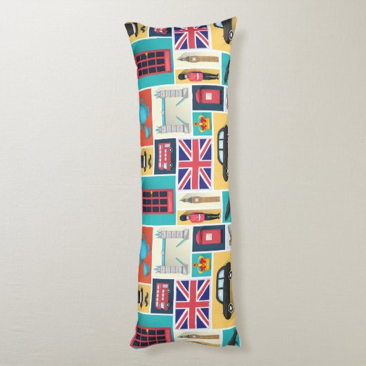Coussins Longs Thème Londres (Dos (Vertical))