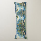 Coussins Longs Thibaut Asiatique Pittoresque bleu et vert Décor (Devant (Vertical))