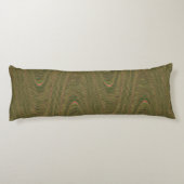 Coussins Longs Threads tissés Abstraits, Oreiller de corps vert c (Dos)